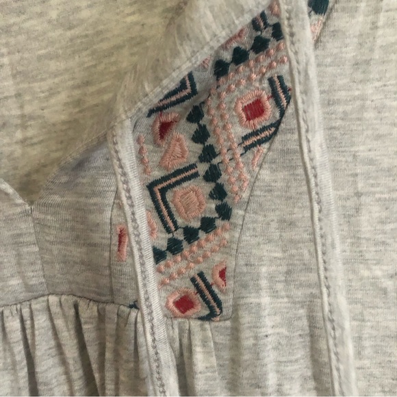 ❤️Cupio Embroidered Tunic Dress Top Long Sleeve Size S/M - Picture 6 of 6